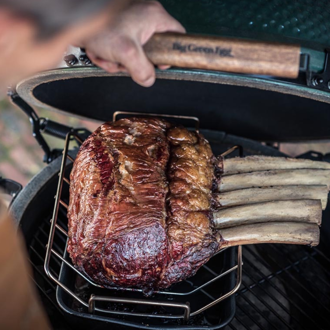 Nerezový V rošt pro gril BGE S, M